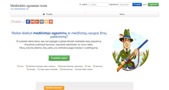 Desktop Screenshot of medzioklestestai.com